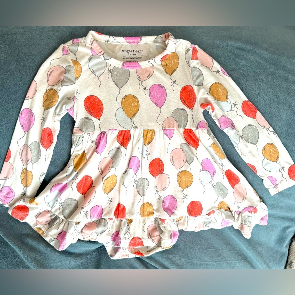 Angel Dear balloon twirl dress bodysuit 12-18mo
